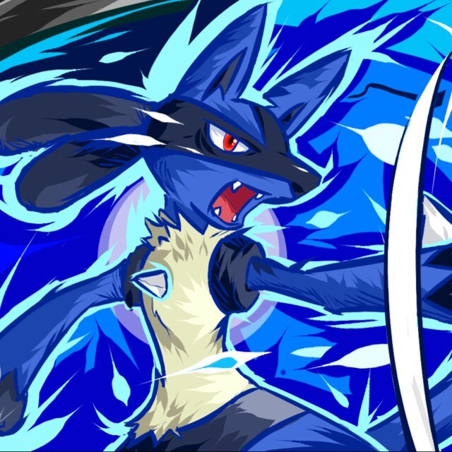I am the ultimate fighting Pokemon, Lucario. Don't threaten me, and stay away from my waffles, and I'm sure we'll get along famously. {MVRP/SSBRP/PokeRP}