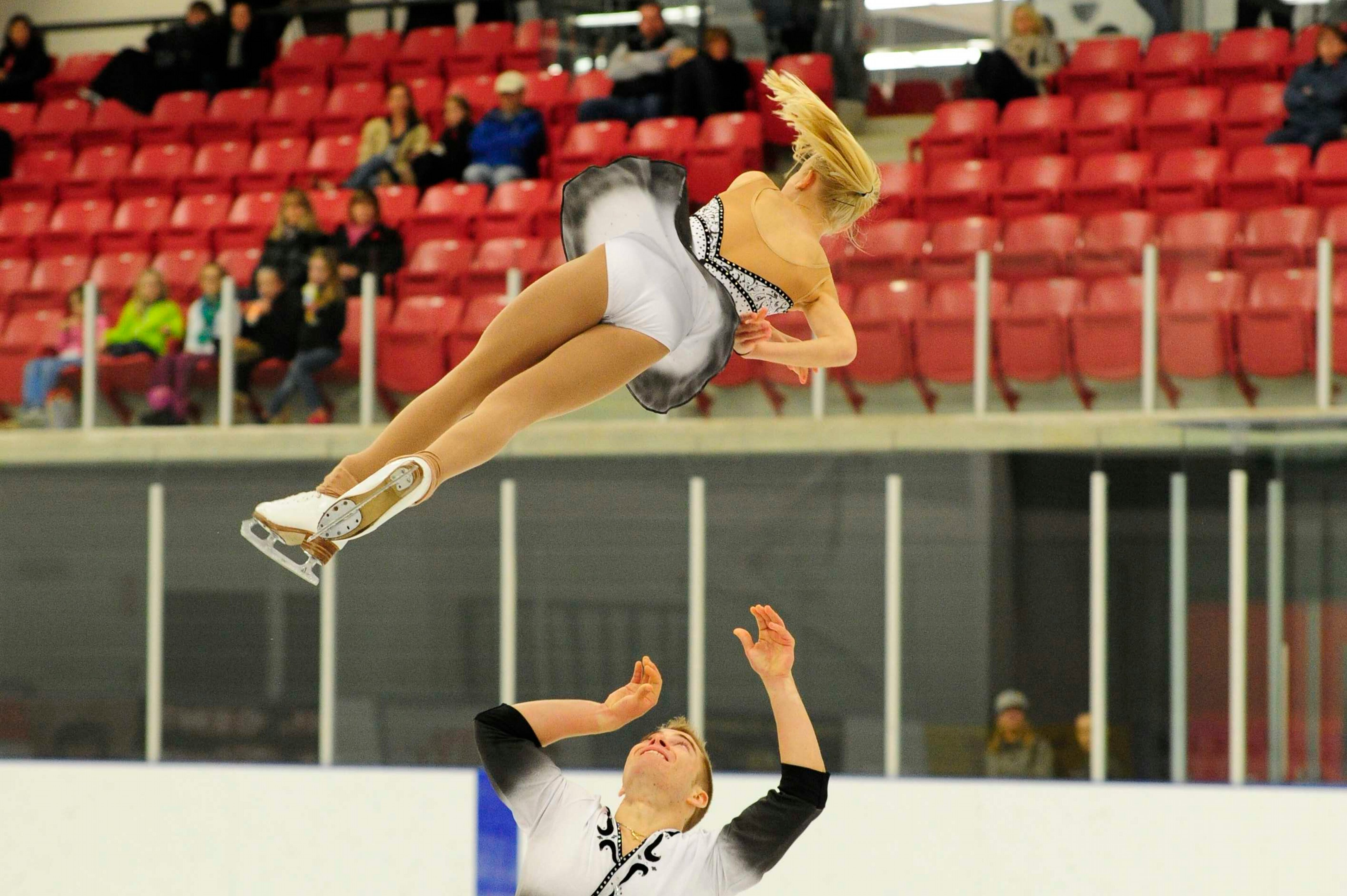 Junior Pair skaters, Rachael Dobson and Alexander Sheldrick, Co-Presidents of AWESOME INC. Follow us we're awesome!