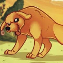 Perrito adorable. Ay mamasitaa +_+. Mejor amigo (Hermano, y por cierto, tambien mejor amigo) de Finn. Acaricia mi pancita y sere tu amigo ;*