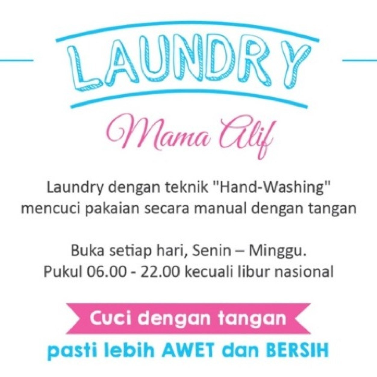 LaundryMamaAlif's profile picture. Hand Washing Laundry - Pertama di Bali 081805515366