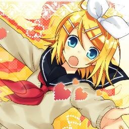 ♫hello!! im the orange loving Rin kagamine! sister of Len (looking) and im the second vocaloid ! ♡ ♥ ♡ #SINGLE #bI