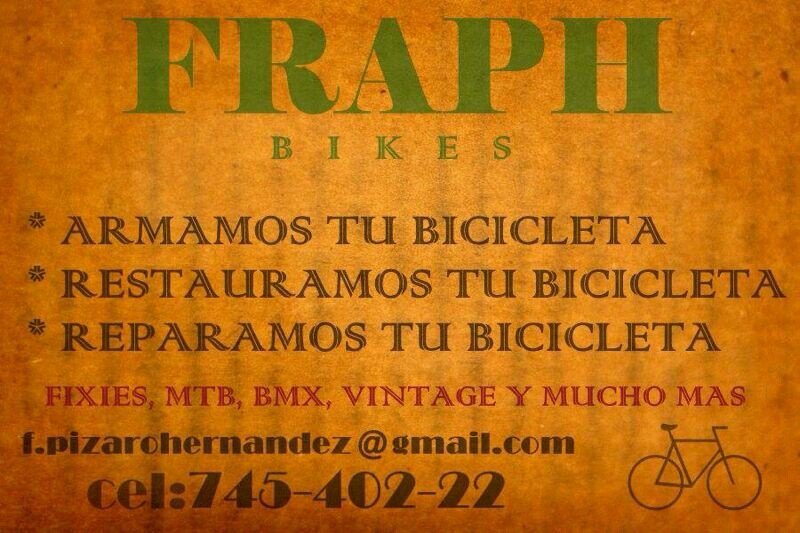 Armamos tu bicicleta, reatauramos tu bicicleta, reparamos tu bicicleta... ubicanos al mail f.pizarohernandez@gmail.com o al telefono 745-402-22