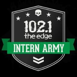 We are the the interns from @the_edge. A rag-tag bunch of energetic broadcast enthusiasts who love going to concerts and giving YOU 102.1 the Edge swag.