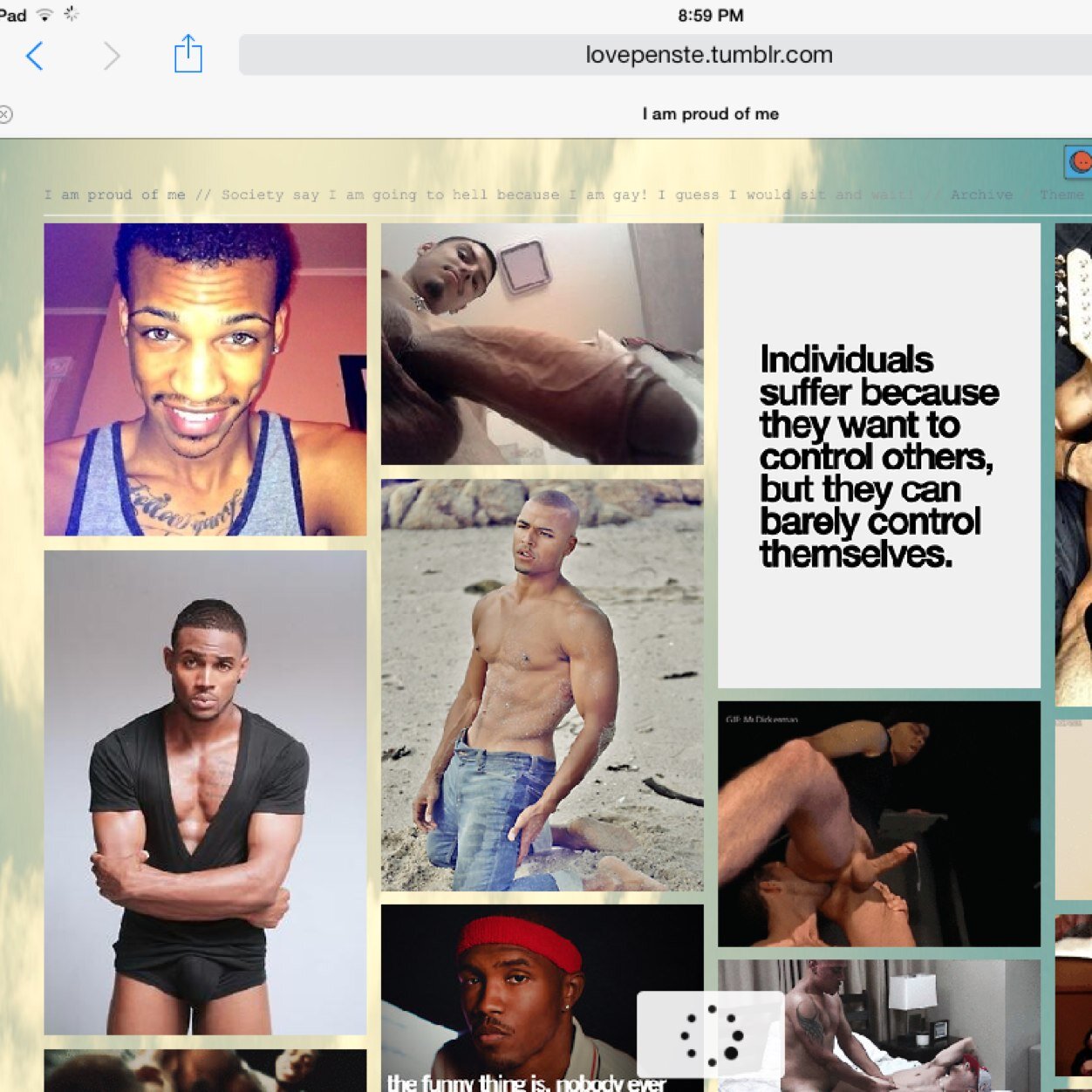 Body__party's profile picture. Society says i am goin 2 hell cause i am gay! I guess i would make the fool till than!