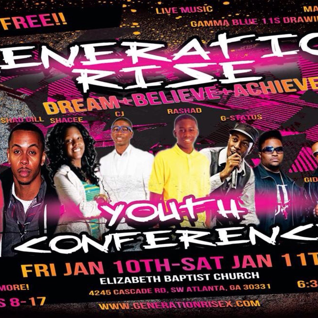 GenerationRisex's profile picture. Generation Rise Minstries is a Minstry Founded By @ayorashad & @CraigOliverJr . We are creating Youth & Teen Events To Help You Build Your Faith In God .