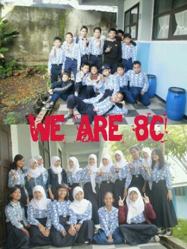 We uphold solidarity and cooperation, because we are a family 8C!! Jikojangkajingkojangkajing Oi Oi Oi!!!!