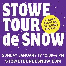 A Community & Family Ski & Snowshoe event on the Stowe Rec Path including games stations each sponsored, organized, and staffed by local and area businesses.
