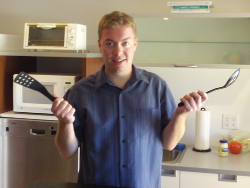 Host of Cooking Hour, video blogger, sports fan (esp. the Mariners), chef. Keep Cookin'