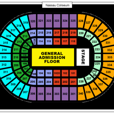 Seating Chart Nassau Coliseum Concert