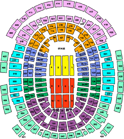 Wamu Theater Msg Seating Chart