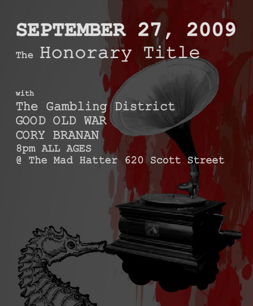 We are The Gambling District. We are original musicians with an original sound.