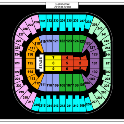 Seating Chart For Izod Center