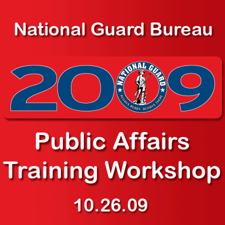 Official Twitter updates from the 2009 National Guard Bureau Public Affairs Training Workshop in Lansdowne, Virginia, Oct. 26-29.