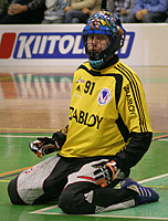 Floorball Goalie  Learn more about Goalie Training Videos, clips and matches...