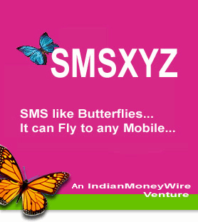 sms like butterflies..it can fly to any Mobile