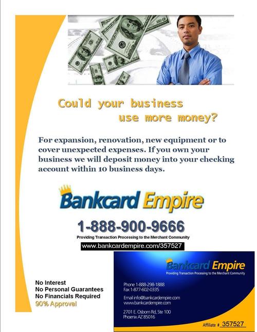 Bankcrd_Empire's profile picture. Go to http://t.co/XY9XjCLHXK and click on GET STARTED to see how Bankcard Empire can help you.