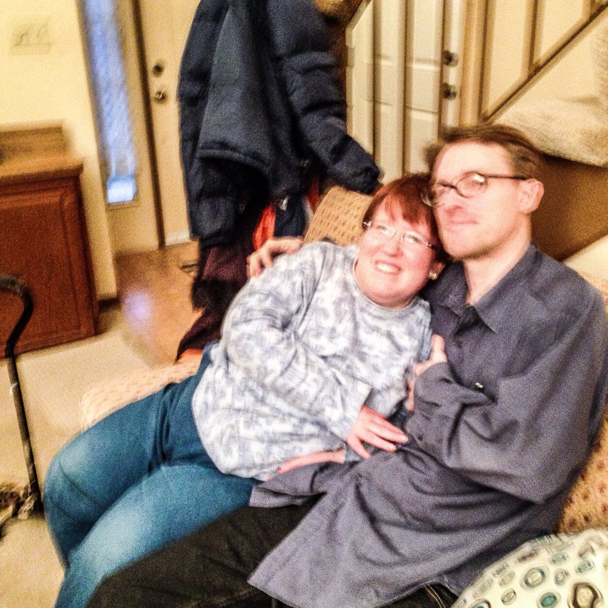 jknapp54's profile picture. Red hair, glasses, has Spina Bifida, singing, shopping, reading, writing, Phil 4:13 I can do all things through Christ Who gives me strength.