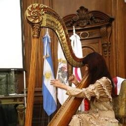 ARGENTINAN HARP PLAYER, PRINCIPAL SOLOIST OF BUENOS AIRES SIMPHONIC BAND FROM GOVERMENT  FEDERAL DISTRICT TO BUENOS AIRES, ARGENTINA, HARP RESTORE AND COLLECTOR
