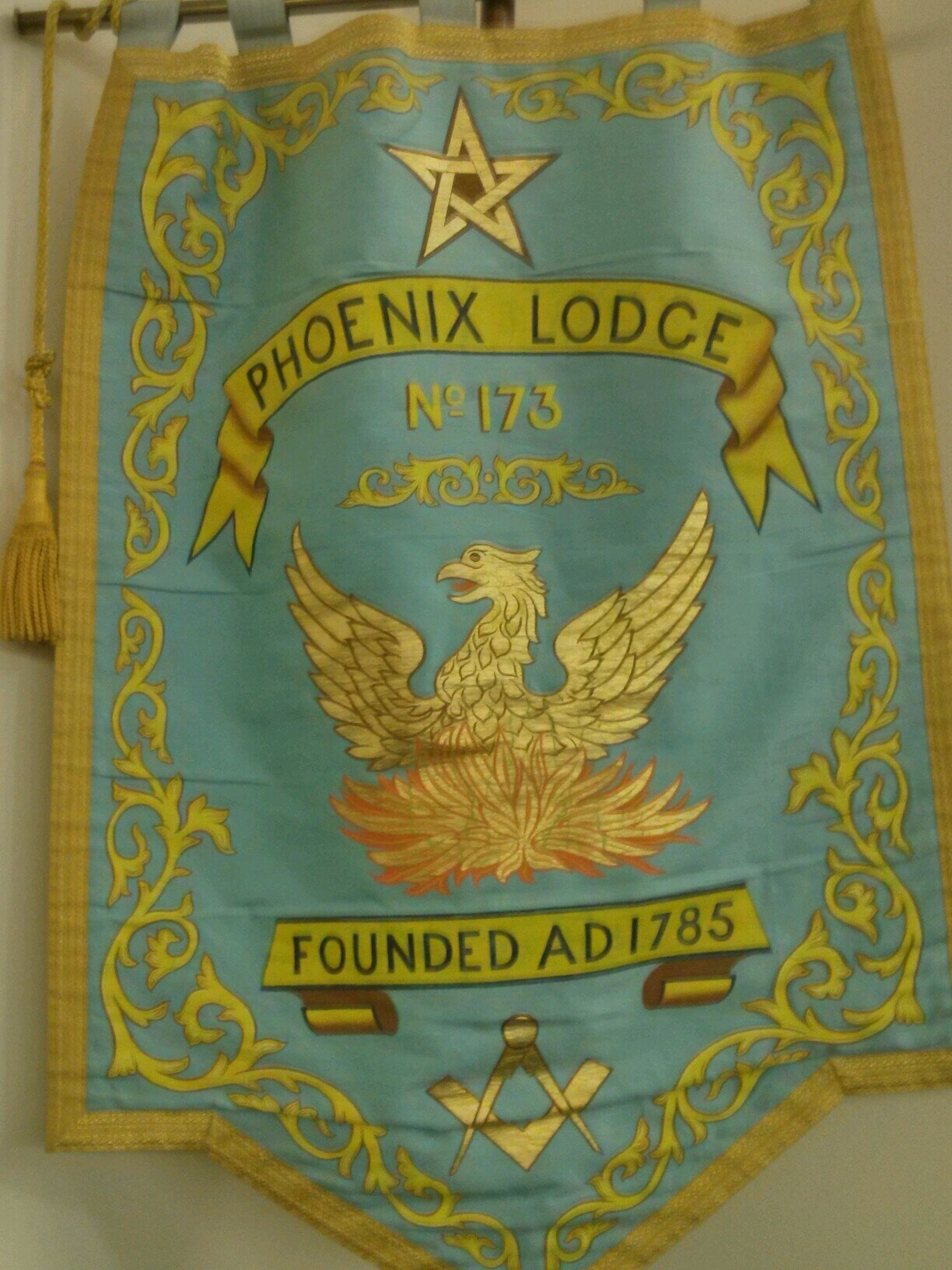 est. 1785  United Grand Lodge of England Freemason lodge.