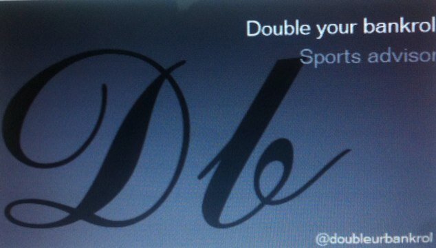 Helping you build your bankroll time after time. You do the math $ doubleupsportsinvestor@gmail.com