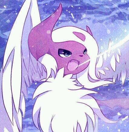 H-Hello! I'm Tiko The Shiny Mega Absol! Moves: Night Slash, ThunderBolt, FlameThrower, and DarkPulse. Trainer: @Pkmn__Obsidian