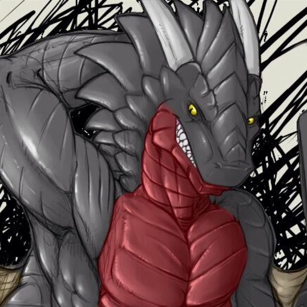 Alcatraz_dragon's profile picture. Taken by @flame_RP,Very dominant,enslaves and eats ponies