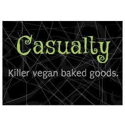Killer vegan baked goods. By @WriterInTheNite. CasualtyFoods@Gmail.com for order and catering inquiries. Home-based.
