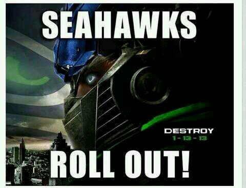 Seahawk fan for life!! 12th man rocking!