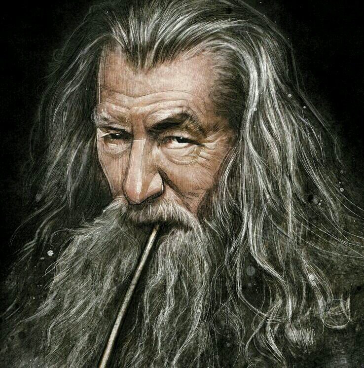 The Grey Pilgrim, mysterious, pipe smoking wanderer. Wizard, wise man and mystic. The 2nd of the 5 Istari. #Thehobbit #wotr941