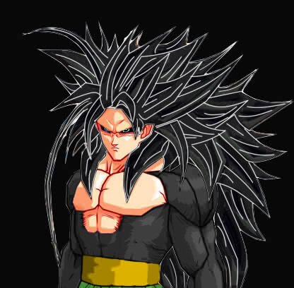 Super saiyajin 100 and son of gohan and pan. I kill you if you hurt them