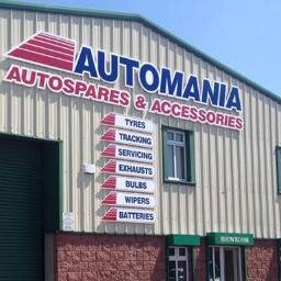 Welcome to Automania.
 Suppliers of motor spares..Service & repairs..Stainless steel exhausts.. Batteries,bulbs,tyres,&wipers fitted while you wait.