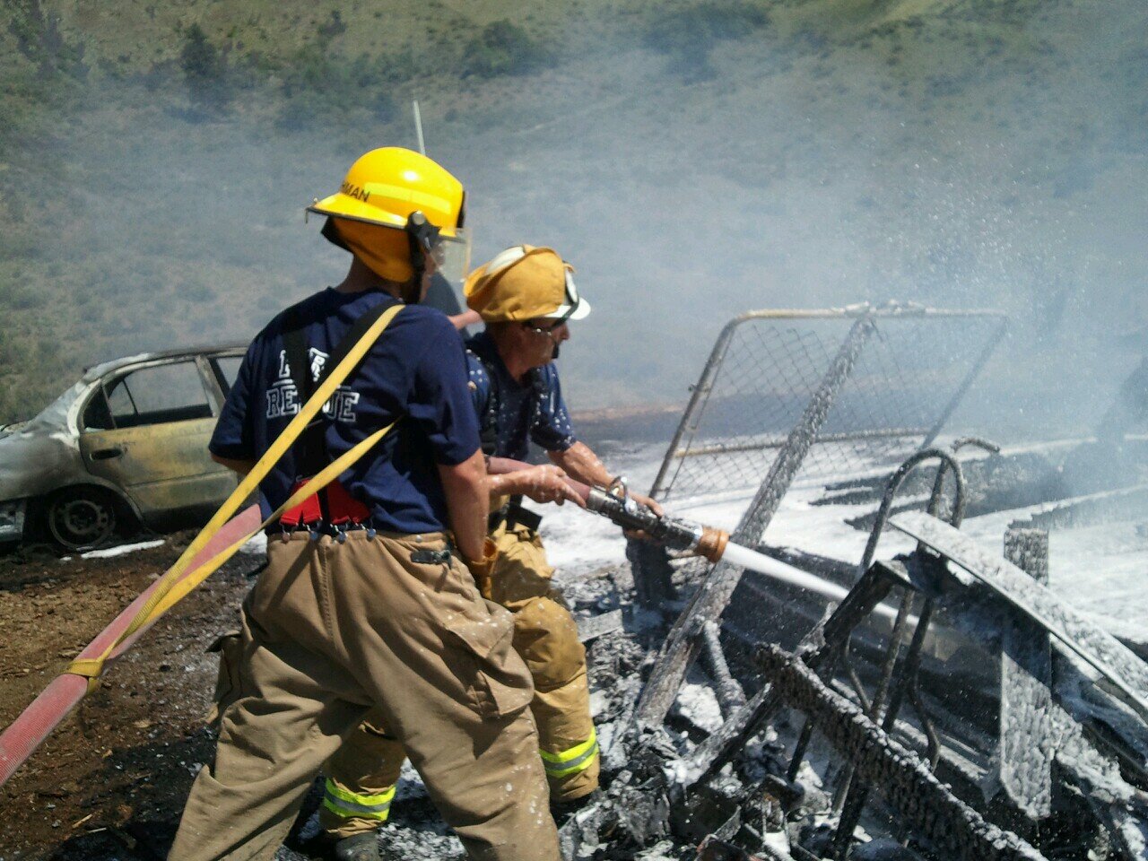 vol. firefighter working towards a career firefighter