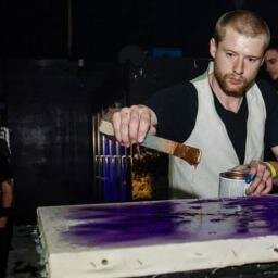 Paint slinger, metal pourer, wood shaper... Artist. @bassstructures sound painter