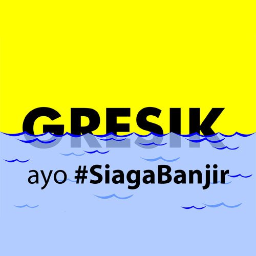 Update info luapan Kali Lamong & Bengawan Solo di Gresik