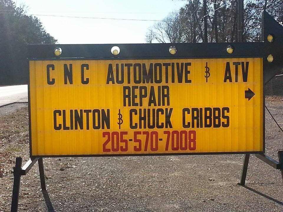 Automotive, ATV, & Motorcycle Repair 

Owner: Chuck Cribbs
Shop Manager: Clinton Cribbs
Office Secretary: Wendy Hughes 
Mechanics: Bobby Gibson & Chad Mitchell