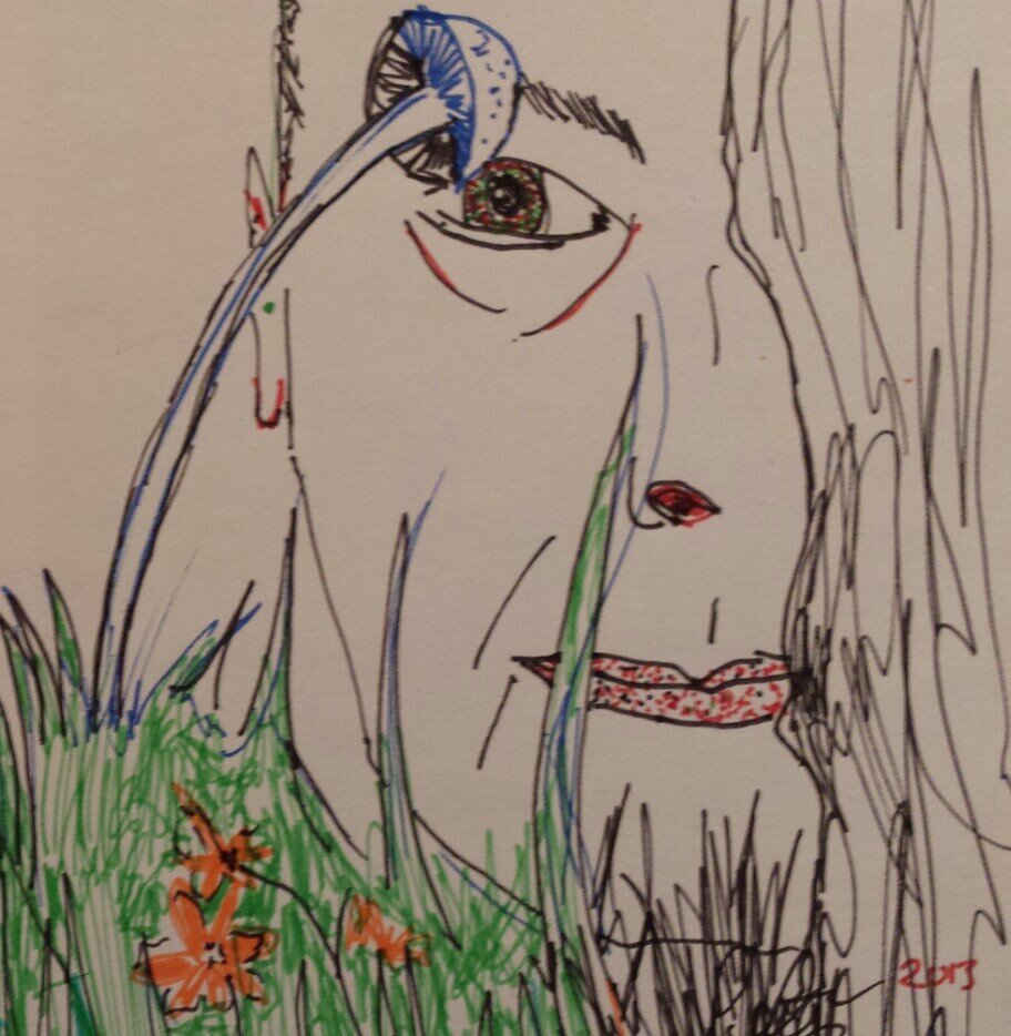 modern artist. diagnosed with terminal cancer.