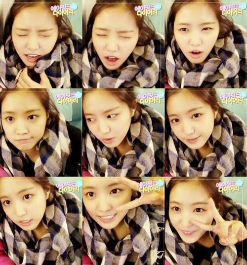 A-Pink Son Naeun ♥ V @Cookieclsd  ♡ im pretty dongsaeng i_eyoungie