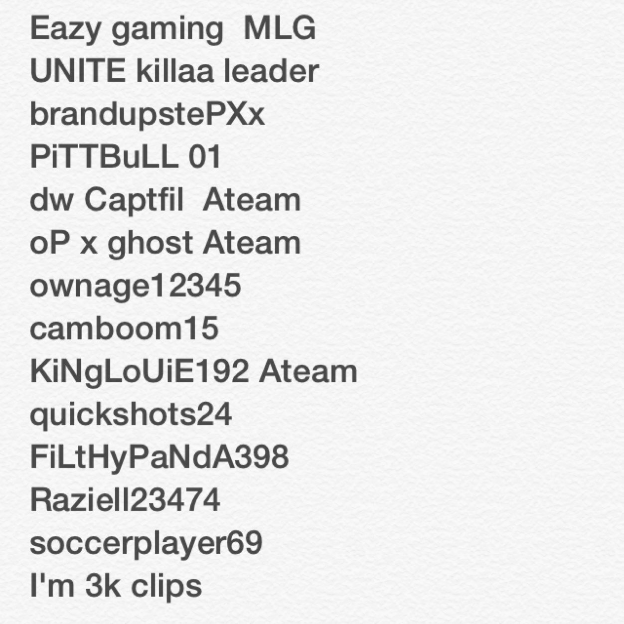 my goal is to join snipin side of Tk i am one of the best snipers
