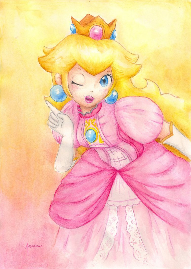 •Princess Toadstool, mostly know as Princess Peach. Often presented as the Damsel-In-Distress, and love interest of Mario.• |RP|Owned: @GFSonicMLPGal.|#Active.|