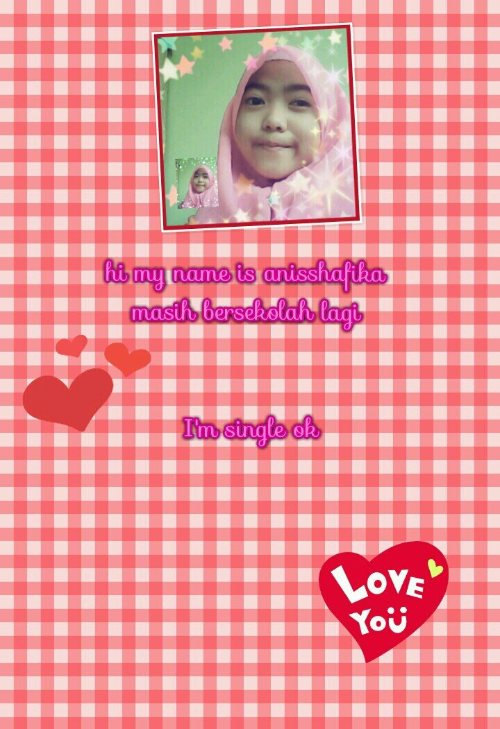 AnisshafikaFika's profile picture. assalamualaikum saya nak jadi anak yang baik dan nak jadi sahabat yang terbaik untuk kawan2 ku sayang kau ketat2 i love my family and my friend