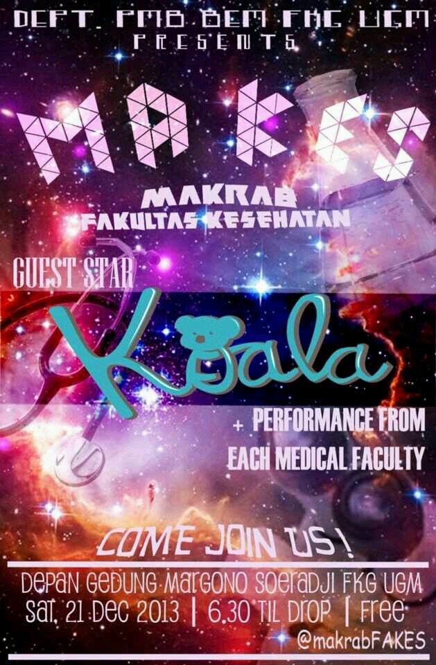 21 Desember 2013. 6.30 pm. depan gedung Margono Soeradji FKG UGM. FREE