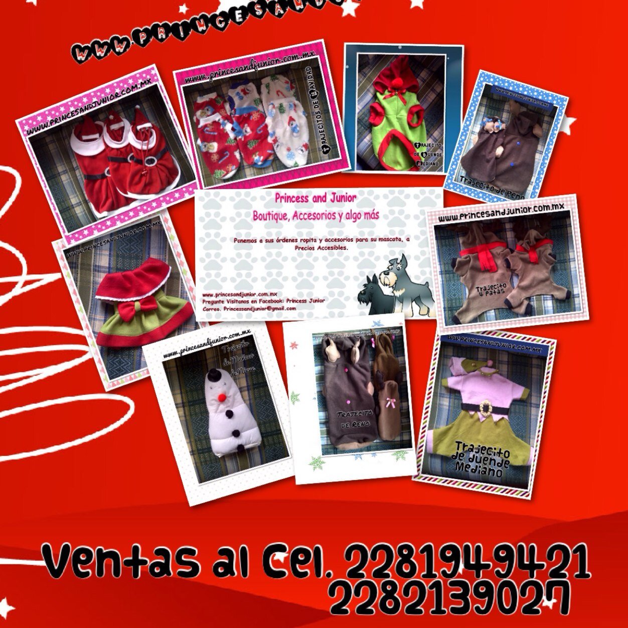 Venta de ropa para perros, en diferentes modelos y tamaños
