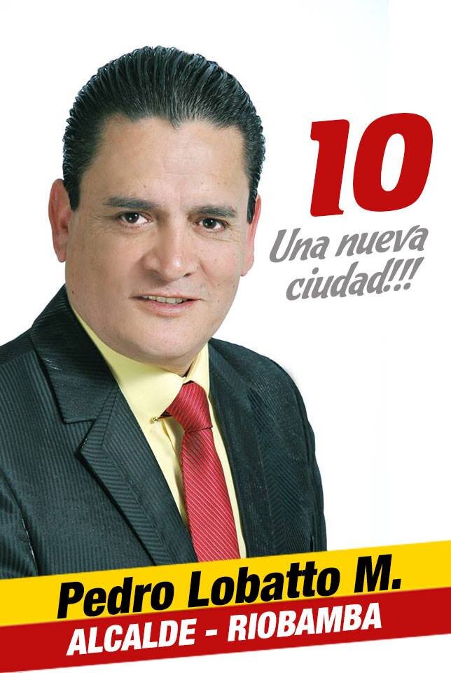 Candidato a la Alcaldìa de Riobamba 2014, nuestro lema SOMOS EL CAMINO unete a este proyecto tù tambien