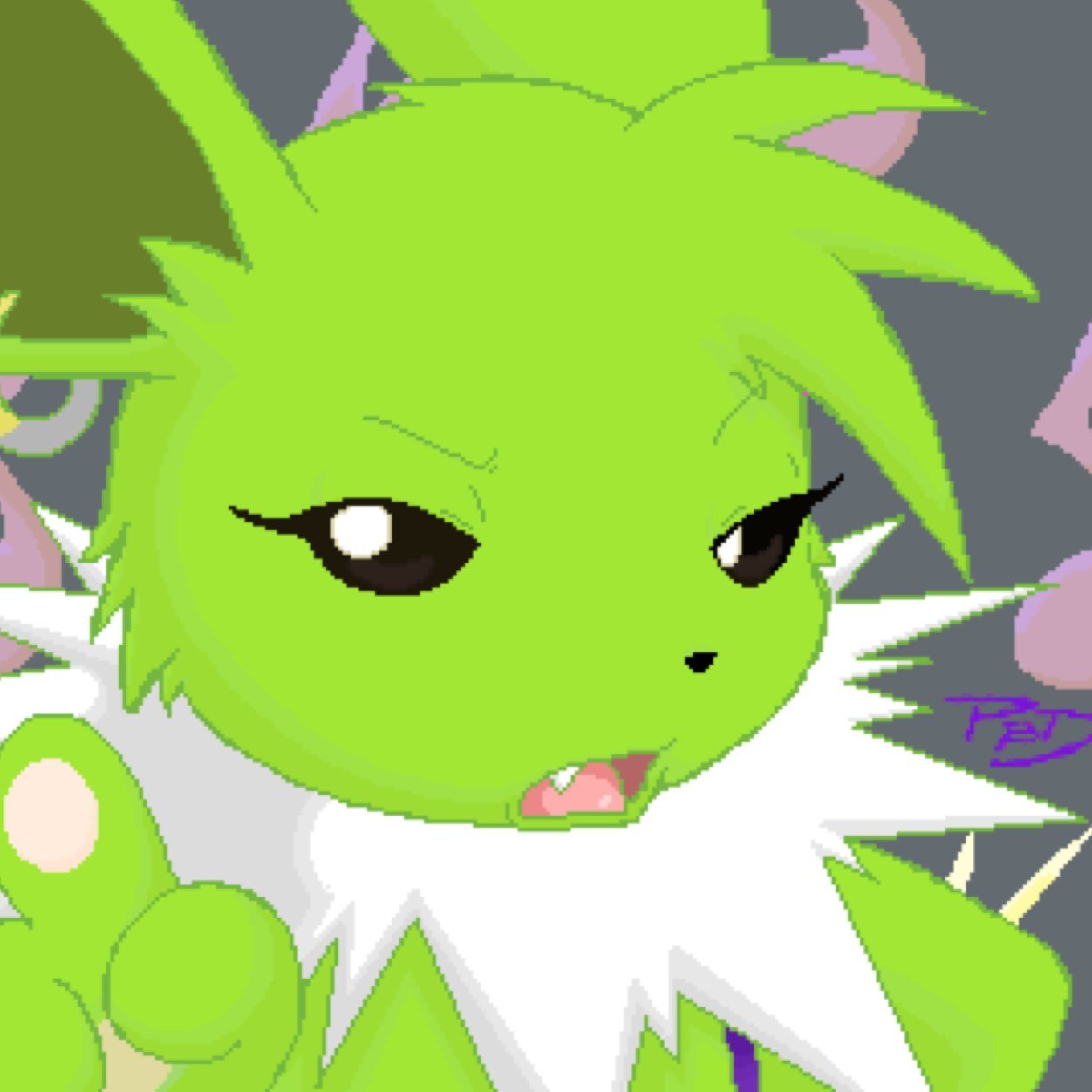 Jolt~! Spark the one and only Special Shiny Jolteon in existance!