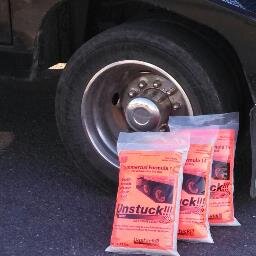 New product introduced June 2011 to get tractor trailers moving again on ice or snow in under 4 minutes.