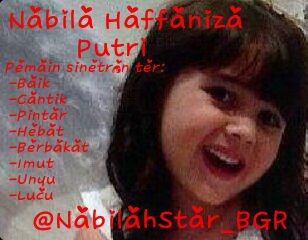 OFC FB/FC/FP NabilaH.Putri/Nabilah from BOGOR. Mentioned by her(20/12/13)CekFav. Always active for our beloved Nabilah\^o^♥. Keep Loving Nabila Haffaniza Putri