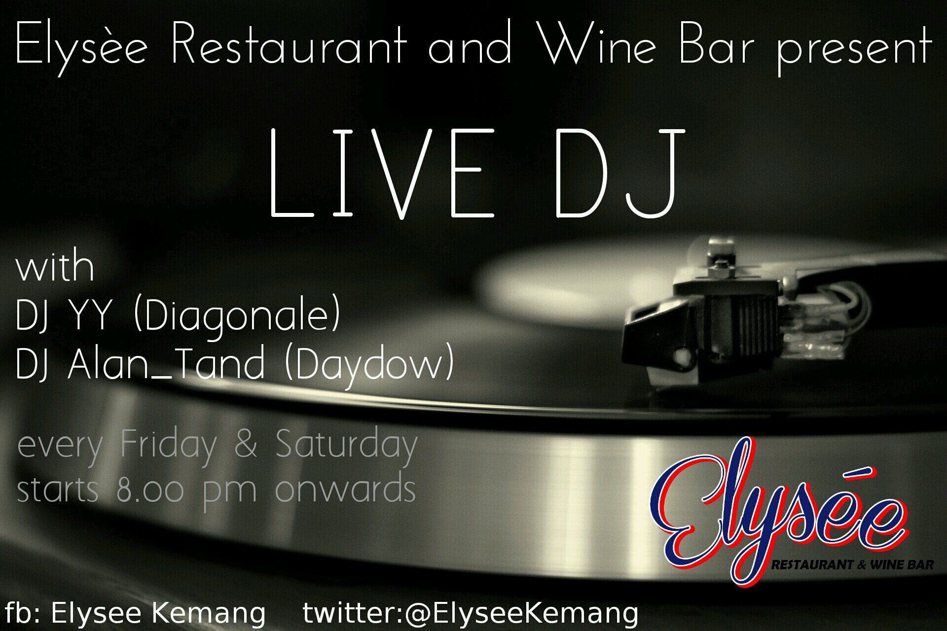 || Restaurant & Wine Bar || 
RSVP 021.71792025 / 71791220
