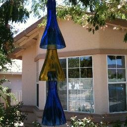I love to make art out of glass. 
I'm happiest , when I am making something.