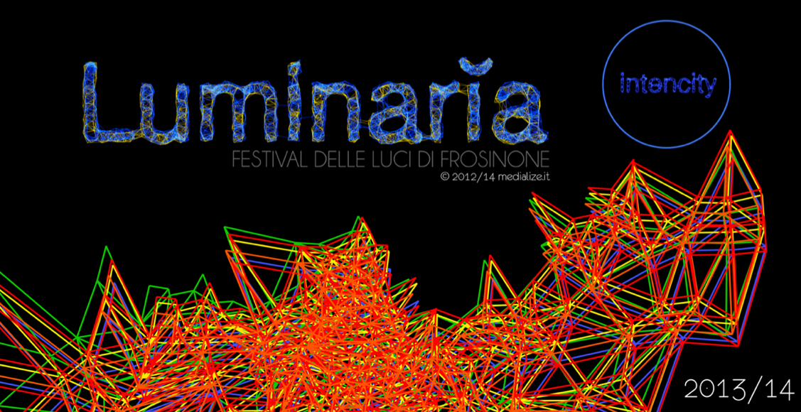 FestivalIt's profile picture. Luminarĭa, Festival delle luci di Frosinone.
Architectural Dressing, Videoprojection Mapping, Installazioni Interattive, Scenografie Urbane Immateriali.