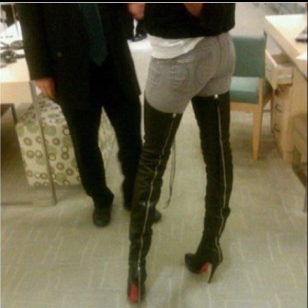 do u have instagram? do u own any thigh high boots? would u like a shout out on my fashion page? well follow me on instagram